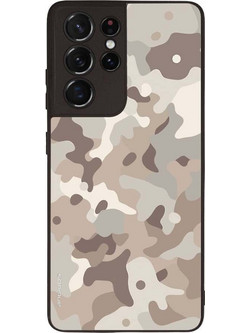 Sonique Camouflage Army Series Back Cover Beige (Samsung Galaxy S21 Ultra)