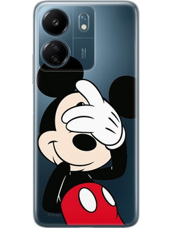 Disney Partial Print Hiding Back Cover Transparent (Xiaomi Redmi 13C) Mickey