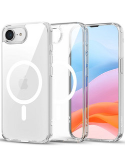 TECH-PROTECT FLEXAIR HYBRID CC MAG CASE IPHONE 16E / 17E clear backcover