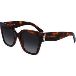 Longchamp LO732S 230 Γυναικεία Γυαλιά Ηλίου Τετράγωνα Κοκάλινα Ταρταρούγα με Μαύρο Degradee Φακό