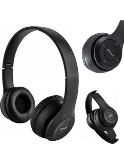 P47 5.0+EDR Ασύρματα Bluetooth Ακουστικά On Ear Μαύρα