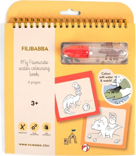 Βιβλίο Ζωγραφικής με Νερό Dinos Filibabba