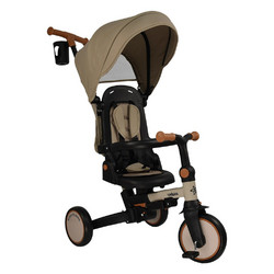 Bebe Stars Urban 7 σε 1 Τρίκυκλο Ποδήλατο με Σκίαστρο & Χειρολαβή Ροζ Μπεζ