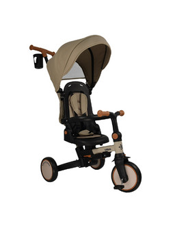 Bebe Stars Urban 7 σε 1 Τρίκυκλο Ποδήλατο με Σκίαστρο & Χειρολαβή Ροζ Μπεζ