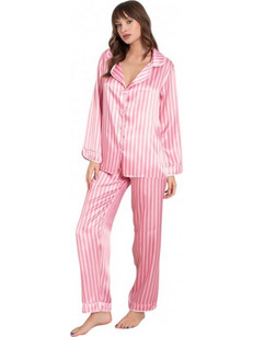 Jumelles Lingerie Σετ Γυναικείες Πιτζάμες Σατέν Φούξια 0083-1FUX
