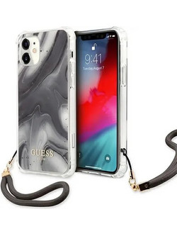 Guess Marble Collection Θήκη iPhone 12 mini Grey (GUHCP12SKSMAGR)