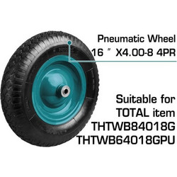 TOTAL (THTWB84018G-W) ΡΟΔΑ ΑΝΤΑΛΛΑΚΤΙΚΗ 4.00-8 / 16" ΓΙΑ THTWB84018G