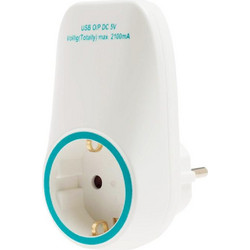 Geyer Ανταπτωρας Σουκο Με 2 Θύρες Usb - (GES-156)