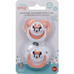 Stor Ορθοδοντικές Πιπίλες Σιλικόνης 0-6m Minnie Indigo Dreams 2τμχ