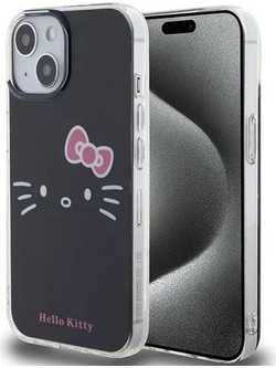 Hello Kitty IML Kitty Face case for iPhone 15 - black - (Hel000036-0)