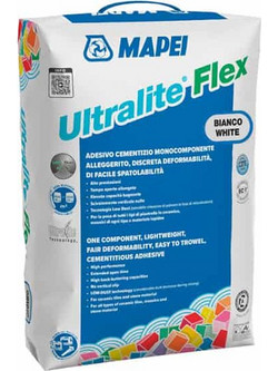 MAPEI ΕΛΑΦΡΟΒΑΡΗΣ ΚΟΛΛΑ ΠΛΑΚΙΔΙΩΝ ULTRALITE FLEX WHITE 15KG (1201315GR)