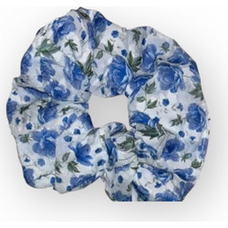 Σούρα μαλλιών με λουλούδια floral 11002 hairutopia μπλε