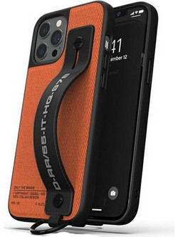 DIESEL Handstrap Case Utility Twilliphone 12 Pro Max czarno-pomaranczowy/black-Orange - (44289)