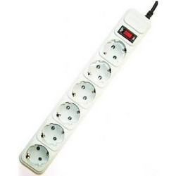 PROTECTOR POWER SURGE 1.8M/6OUTL SPG6-B-6C GEMBIRD