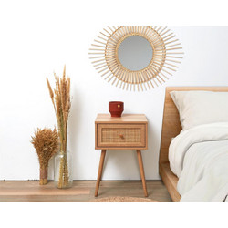 Κομοδίνο Home Deco Factory με διαστάσεις 39x39x55.4cm HD7456
