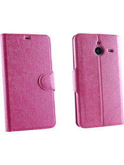 Volte-Tel Line Leather TPU Book Stand Θήκη Pink (Microsoft Lumia 640 XL)