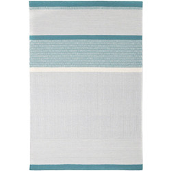 Royal Carpet Rizin Χειροποίητο Χαλί Ορθογώνιο Μάλλινο 140x200cm Teal Ivory
