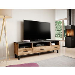 Diommi Έπιπλο Τηλεόρασης Ξύλινο Οξιά Μ40xΠ180xΥ53cm Lotta 60-19752