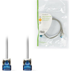 Nedis S/FTP Cat.6a Καλώδιο Δικτύου Ethernet 0.5m Grey