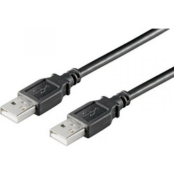 Kαλώδιο επέκτασης USB 2.0 Τύπου-Α αρσενικό σε USB 2.0 Τύπου-Α αρσενικό μαύρο 5m 06.005.021 A.T.C