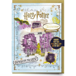 HARRY POTTER - Olivanders Sign - Greeting card with Pin