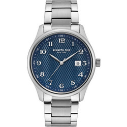 Kenneth Cole New York Ανδρικό Ρολόι με Ασημί Μεταλλικό Μπρασελέ KC50841002