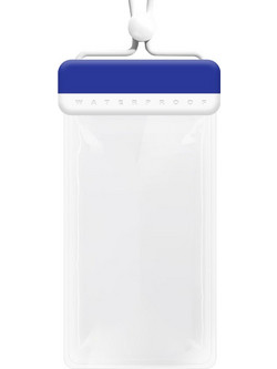 POWERTECH αδιάβροχη θήκη smartphone MOB-2013, IPX8, μπλε-λευκή