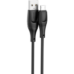 XO XO NB238 Καλώδιο Φόρτισης + Data Micro L=3M Zeus Series Μαύρο 11118