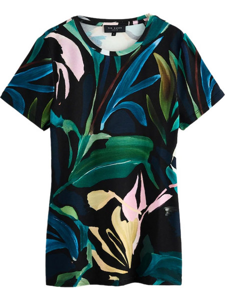 T-Shirt Haiiley Printed Fitted Short Sleeve 280394 black