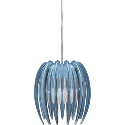 Home Lighting Kendia Κρεμαστό Φωτιστικό Οροφής Μονόφωτο Μπλε 77-1491