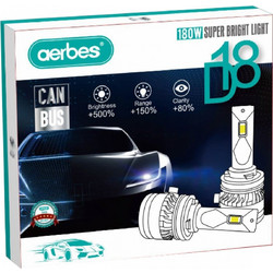 Η7 Σετ 2 Τεμάχια Led Λάμπες D18 Αυτοκινήτου SMD 180W 20000lm - Led Headlight