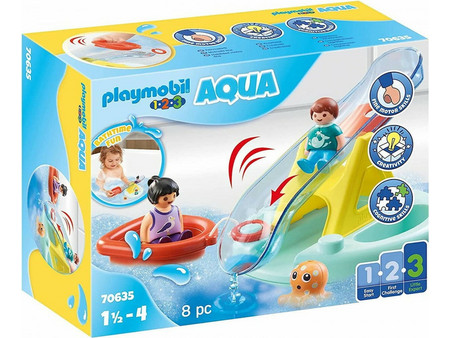 Playmobil Νησάκι με Νερό - Τραμπάλα & Βαρκούλα για 1,5-4 Ετών 70635