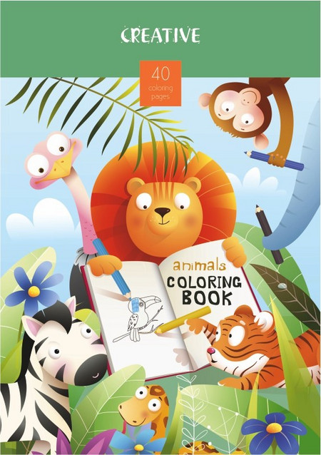 ΒΙΒΛΙΑ ΖΩΓΡΑΦΙΚΗΣ CREATIVE KIDS COLORING BOOK 40 φύλλα
