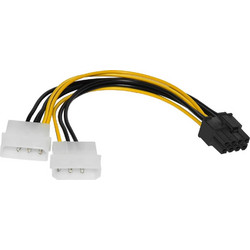 Makki Adapter 2xMolex to 8pin PCI-E VGA - -CE317-0.15m - (MAKKI-CE317-0.15m)