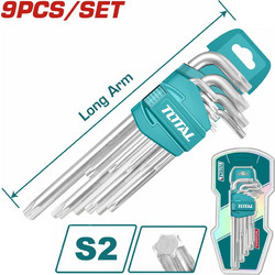 TOTAL ΕΠΑΓΓ. ΣΕΤ TORX 9ΤΕΜ / Τ10-Τ50 (THT106392)