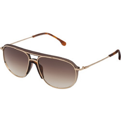 Lozza SL233 0300 Ανδρικά Γυαλιά Ηλίου Aviator Μεταλλικά Ασημί με Μαύρο Polarized Φακό