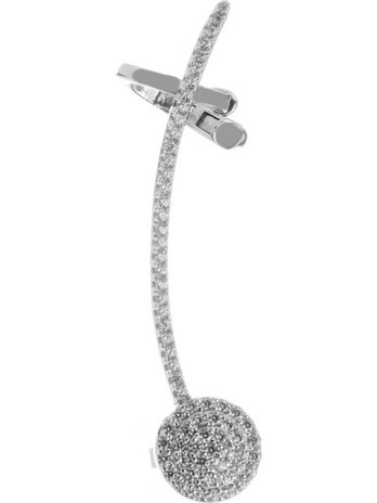 Sif Jakobs Γυναικείο Σκουλαρίκι Climber από Ασήμι E0482-CZ-R