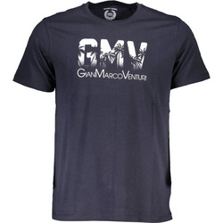 GIAN MARCO VENTURI MEN'S SHORT SLEEVE T-SHIRT BLUE Μπλε