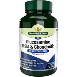 Natures Aid Glucosamine MSM & Chondroitin 90 Ταμπλέτες