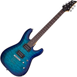 Schecter C-6 Plus Ocean Blue Burst