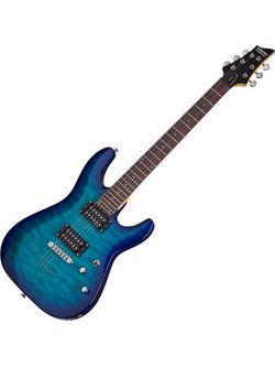 Schecter C-6 Plus Ocean Blue Burst