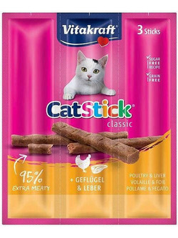Vitakraft CatStick with Poultry & Liver 3x18gr