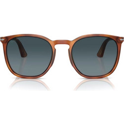 Persol PO3316S 96/S3 Γυαλιά Ηλίου Στρογγυλά Κοκάλινα Ταρταρούγα με Μπλε Degradee Φακό