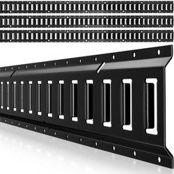 Ράγες δεσίματος VEVOR E-Track, 4 Pack, 2,3 m E Rail Track που ασφαλίζουν φορτίο και βαριά φορτία έως 909 kg, Σύστημα δεσίματος τρέιλερ Κατάλληλο για γκαράζ, φορτηγά, δέσιμο μοτοσυκλετών, βάσεις ATV