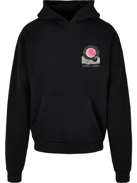 Sunset Charm Oversized Hoody black