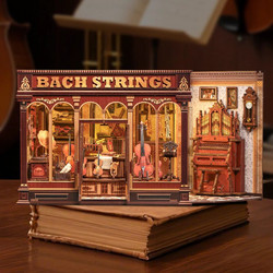 Cutebee Bach Strings 3D Book Nook DIY 285 Κομμάτια 17cm
