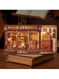 Cutebee Bach Strings 3D Book Nook DIY 285 Κομμάτια 17cm
