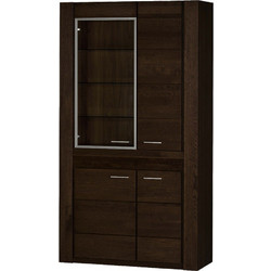 155884 ΒΙΤΡΙΝΑ DENNY ΔΙΠΛΗ-KAFE SKOURO (110.00Χ42.00Χ200.00)