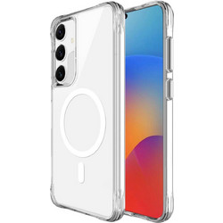 Θήκη Samsung Galaxy S25 / S24 Buddi Core Σκληρή Διάφανη με MagSafe - Clear (8719246492921)