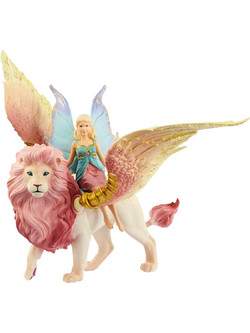 Schleich Bayala Fairy in Flight on Winged Lion 70714